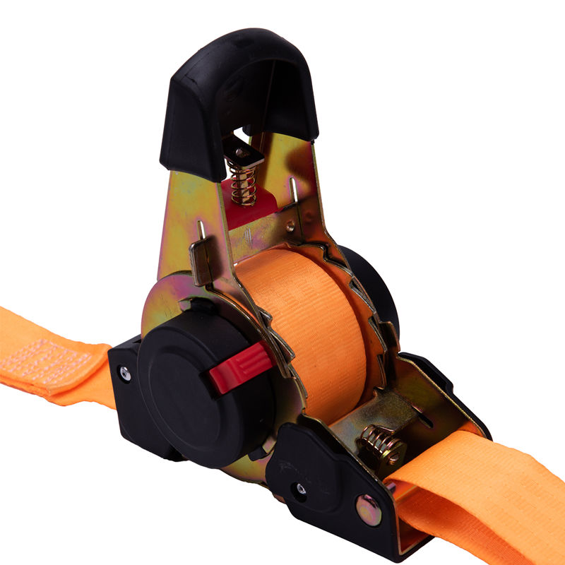 1.5 inch retractable ratchet strap 1500kgs truck cargo straps